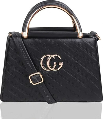 Fadedge Black Sling Bag CROSSBODY AND SHOULDER BAG FOR WOMENS AND GIRLS (LGR-001)