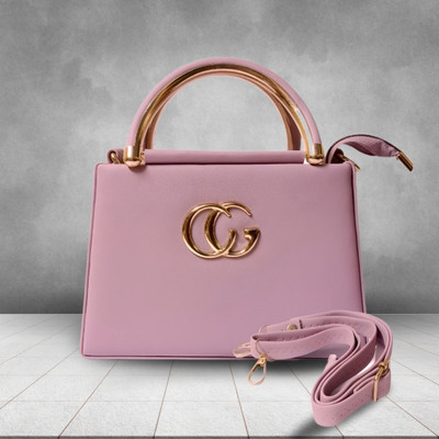 TCRAZY Pink Sling Bag Modern Boxy PU Crossbody Bag for Women