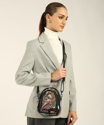 PEARLUXIS Multicolor Sling Bag Multicompartment sling bag