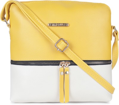 ASTIR COLLEEN Yellow, White Sling Bag Women's & Girl's Sling Bag