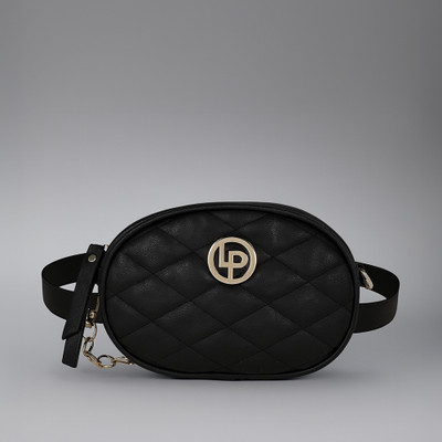 LINO PERROS Black Sling Bag Womens Quilted Black Sling Bag