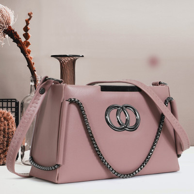 CASASTORE Pink Sling Bag Trendy Versatile Women Slingbags