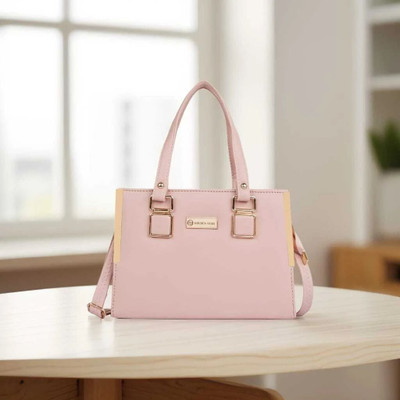 Golden Star Pink Satchel Ladies purse Shoulder Bag