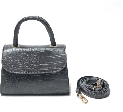 DESENCE Grey Sling Bag Stylish Croco Slingbag