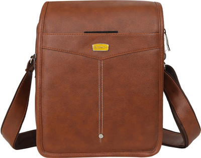 Blowzy Bags Tan Hand-held Bag mens bag cross body Sling Shoulder Bag