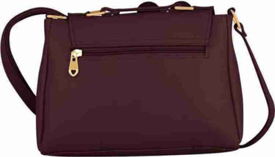 Cleto Maroon Sling Bag HAMZACLETO MN_BIG_FLOWER_12