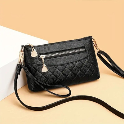 SHAMRIZ Black Sling Bag Women & Girls Mini Sling Bag | Clutch bag | Wristlet For Girls | Make up bag