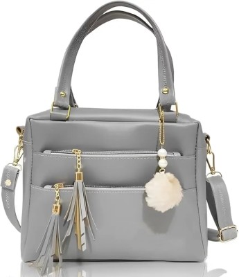 Cleto Grey Messenger Bag Sling Bag for women | grey trendy handbags | girls fancy purse