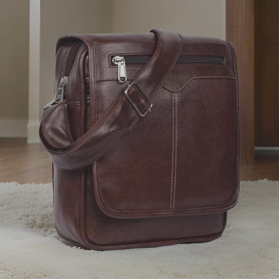 Shivra Brown Sling Bag Men Sling Bag side bag for men(S-11*11)