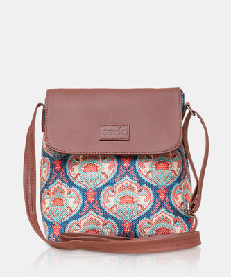 ZOUK Blue Sling Bag Flap Sling Bag