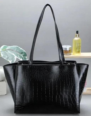 BEGGONIYAA Black Shoulder Bag Office Bag For Women Stylish Tote Bag