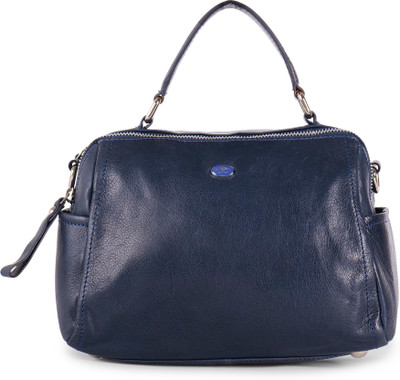 Perf Blue Messenger Bag Genuine Leather Handbag for Women