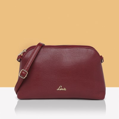 LAVIE Maroon Sling Bag Liz Hemi HZ Dome Sling Bag