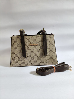 Aayu Beige Sling Bag FLORAL BEIGE SLING