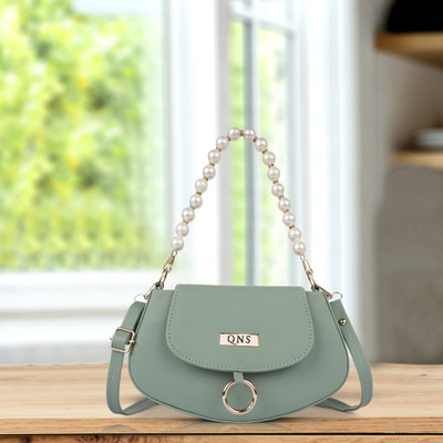 QNS Green Sling Bag Stylish Sling Bag Crossbody Women's Fashion Sling Bag with Crossbody Strap