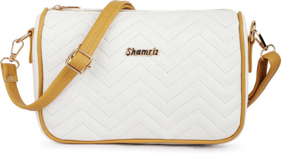 SHAMRIZ White Sling Bag & Girls Side Quilted Sling Bag|One Side Sling|Shoulder Bag|Crossbody Bag