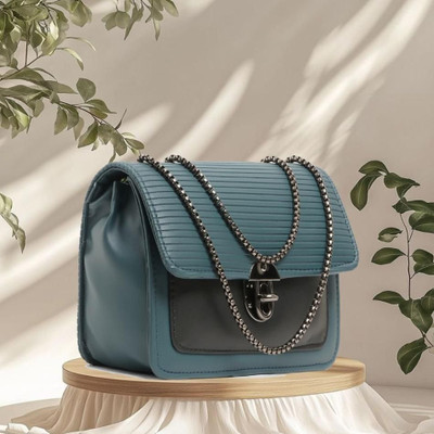 Nariox Blue Sling Bag Stylish Trendy Black Sling bag for women