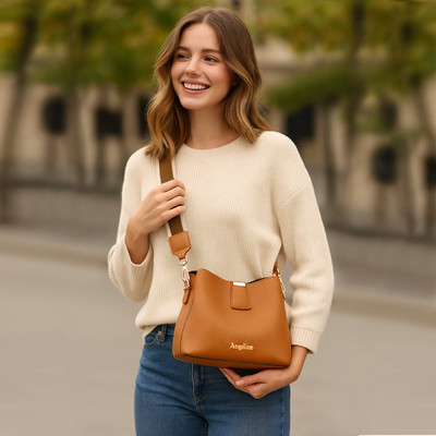 Angeline Brown Sling Bag Women Shoulder Sling Bag | Stylish Party Purse