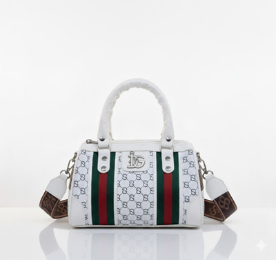ifa galaxy White Shoulder Bag Designer-Look White Mini Satchel Bag | Stylish Double Handle Shoulder Crossbody