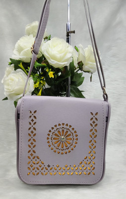 SIZI CREATION Purple Shoulder Bag SZ0021