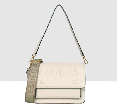 ESBEDA Beige Sling Bag Embossed Designer Sling Bag