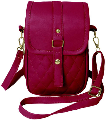 Aleem Maroon Sling Bag Unique Mobile Bag For Woman/Girls