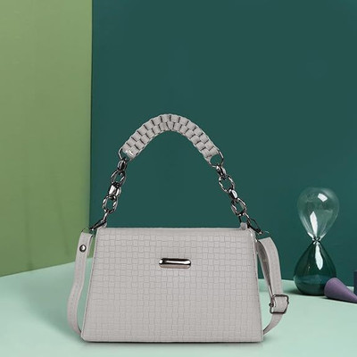 SAPPIERO Grey Sling Bag Korean Style Shoulder Women Crossbody With Handle Stylish Hand