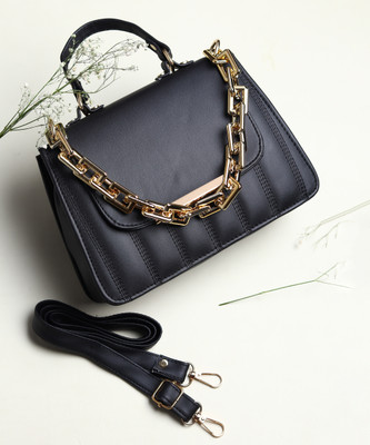 MANHAWK Black Sling Bag Black Women Sling Bag