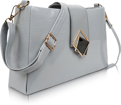 SPOTIC Grey Sling Bag Elegant Unique Fashionable Fancy Hobo Shoulder Crossbody Slingbag For Women