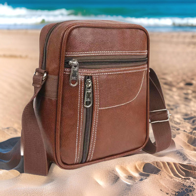 JairaJ Brown Sling Bag Men Sling Bag extra large
