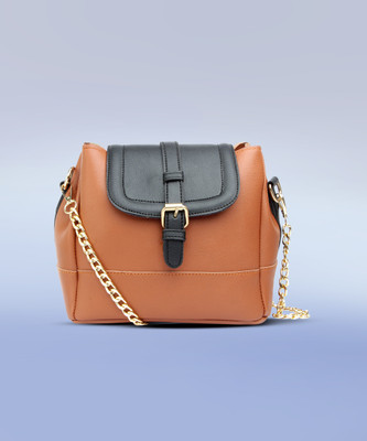 Elrayn Tan Sling Bag Stylish and Functional Sling Bag - Perfect Companion for Travel and Everyday Use
