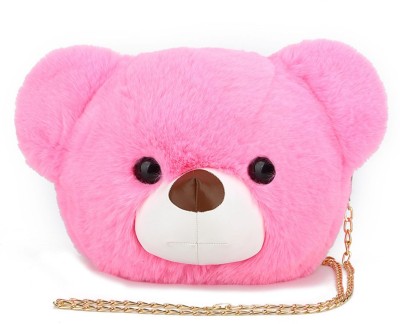 VimjayEnterprises Pink Sling Bag Cute Bear Style Sling Bag for Kids, Girls & Women | Stylish Crossbody Side Bag