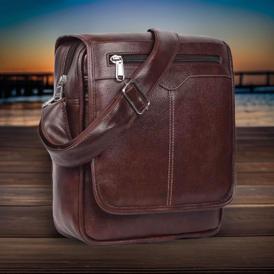 house of common Brown Sling Bag Men Sling Bag side bag for men(S-11*11)