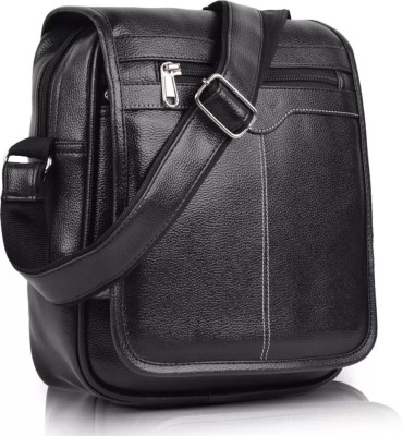 SWASTIK SYSTEMS Black Sling Bag Black Men Sling Bag - Extra Large