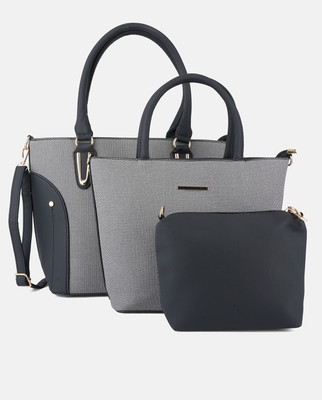 TaraKujo Black Hand-held Bag Tk_009_ black(Pack of 3)