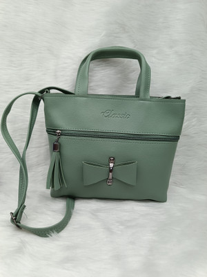 SIZI CREATION Green Hand-held Bag SZ0109