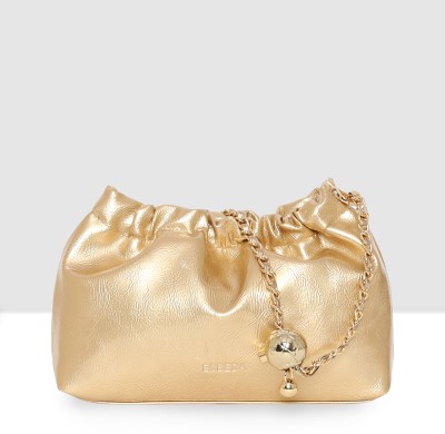 ESBEDA Gold Sling Bag Curley Glossy Sling Bag