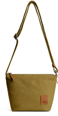 DailyObjects Khaki Sling Bag Olive Green Caddy Crossbody