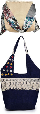 athizay Brown, Blue, Multicolor Sling Bag Sling bags for women print Cross body bags(Pack of 2)