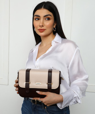 Lookout Fashion Brown Sling Bag Women Handbag Shoulder sling bag multicolor combination stylish trendy