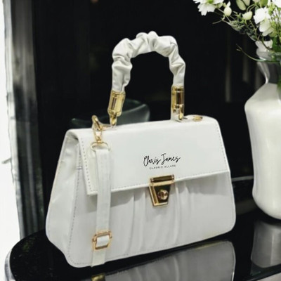 clarisjames White Sling Bag Ladies slingbag handbag for women White color bag