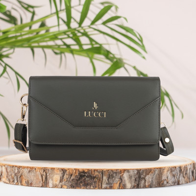 Lucci Green Sling Bag Green sling bag