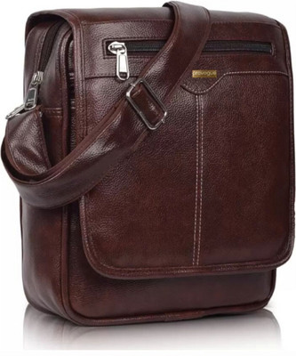PROVOGUE Brown Sling Bag Men Sling Bag extra large side bag for men