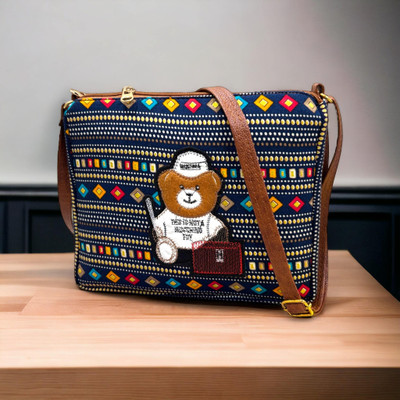 mas navi Blue Sling Bag Trendy|Classic|Party Sling Bag for Womens, Made With Best Quality PU Material