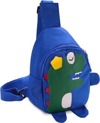 Tinker Squad Blue Shoulder Bag | Dinosaur Kids Cross Body Shoulder Side Bag | Small Chest Sling Bag for Kids |