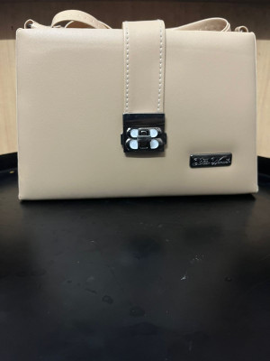 THE DUBEY STORE Silver Sling Bag Black sling bag