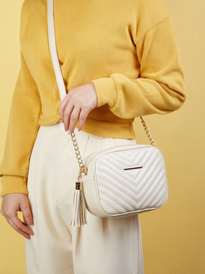 ali traders White Sling Bag Makeup, Party For Women