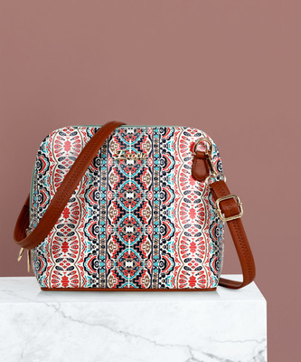 Exotic Red Sling Bag Ethinic pattern515