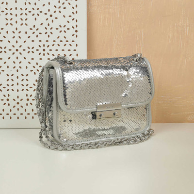 MOCHI Silver Sling Bag 38-121