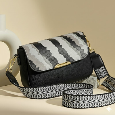 LIZIQI Black Sling Bag New korean Cross body bags